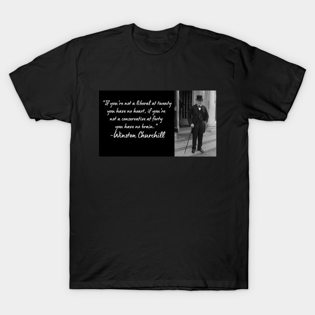 Wise Quote 8 - Winston Churchill T-Shirt by smart_now